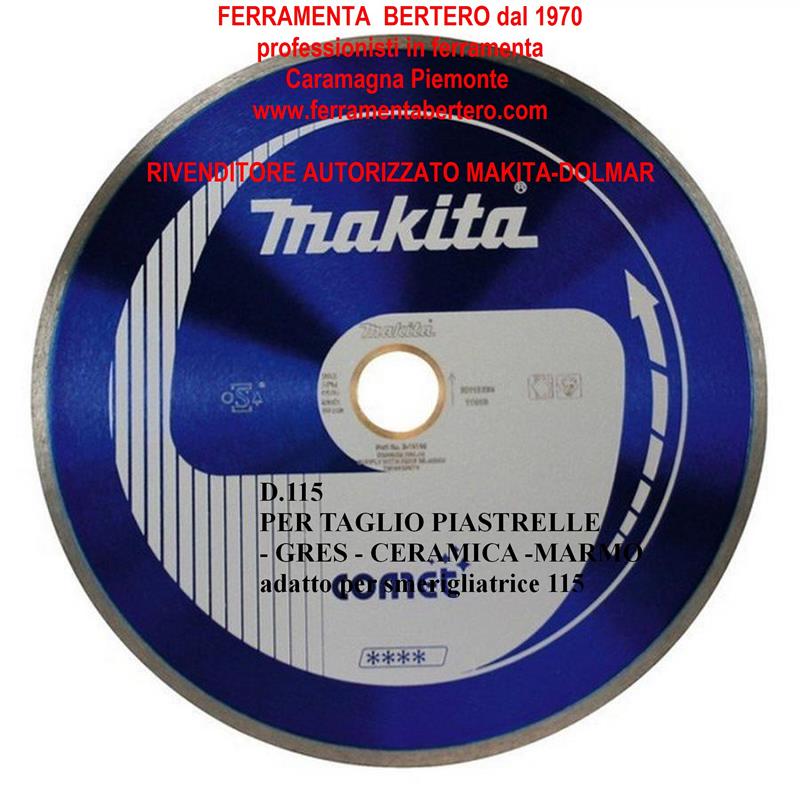 DISCO MAKITA PER CERAMICA PIASTRELLE 115